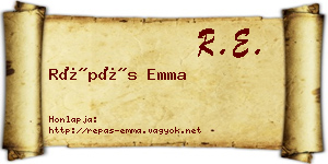 Répás Emma névjegykártya